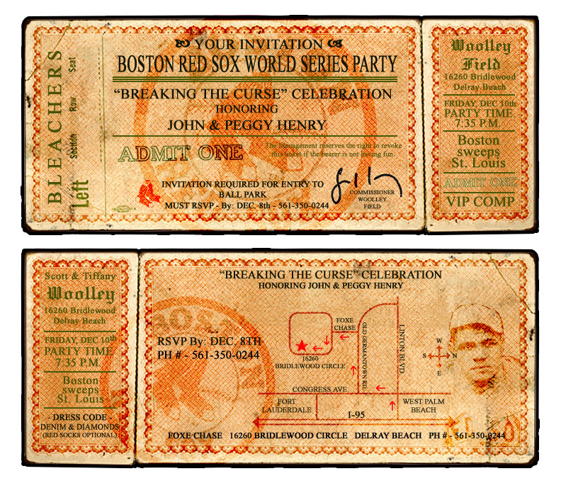 Red Sox World Series Party